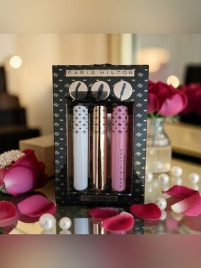 NIB Paris Hilton Mascara Set - White, Rose Gold & Pink Tubes